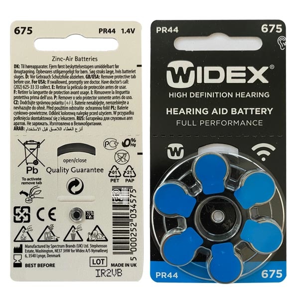Widex 675 (PR44) Blauw hoorbatterij - Voordeelpakket